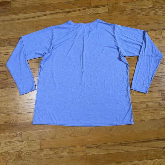 Patagonia Capilene Cool Daily Shirt Womens 2XL Blue Long Sleeve Graphic Tee Top - Picture 3 of 10